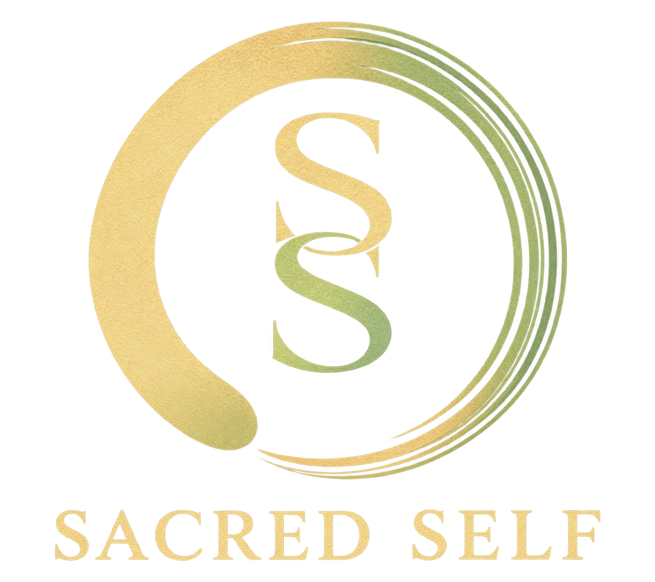 Sacred Self logo with an interwoven S and S mark